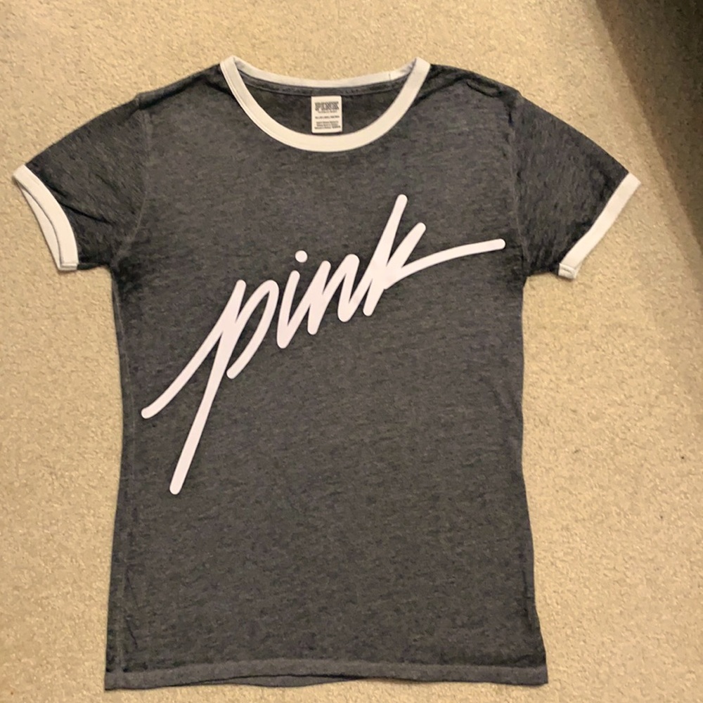 PINK Victoria Secret grey T-shirt